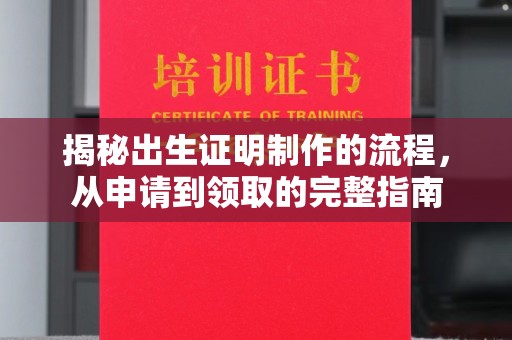渠县揭秘出生证明制作的流程，从申请到领取的完整指南
