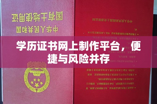渠县学历证书网上制作平台，便捷与风险并存