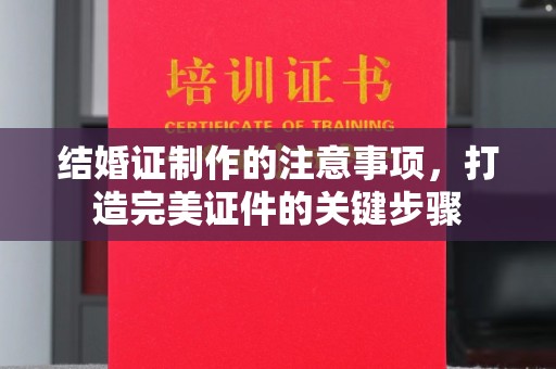 渠县结婚证制作的注意事项，打造完美证件的关键步骤