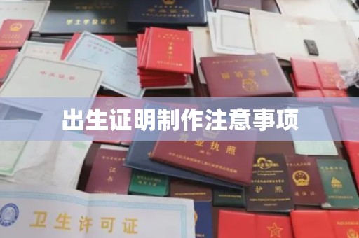 渠县出生证明制作注意事项