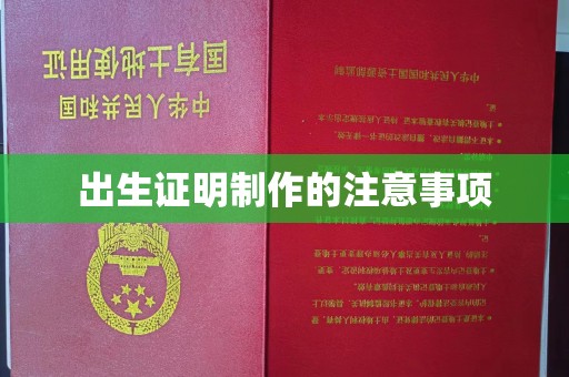 渠县出生证明制作的注意事项