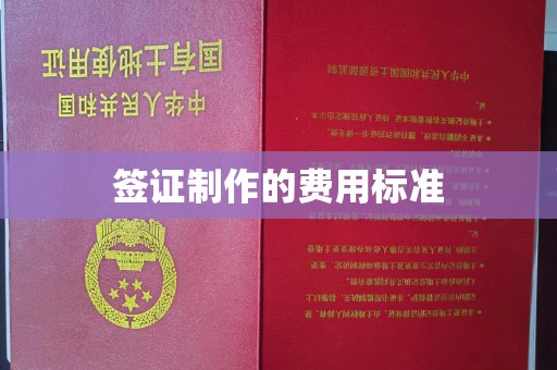 渠县签证制作的费用标准